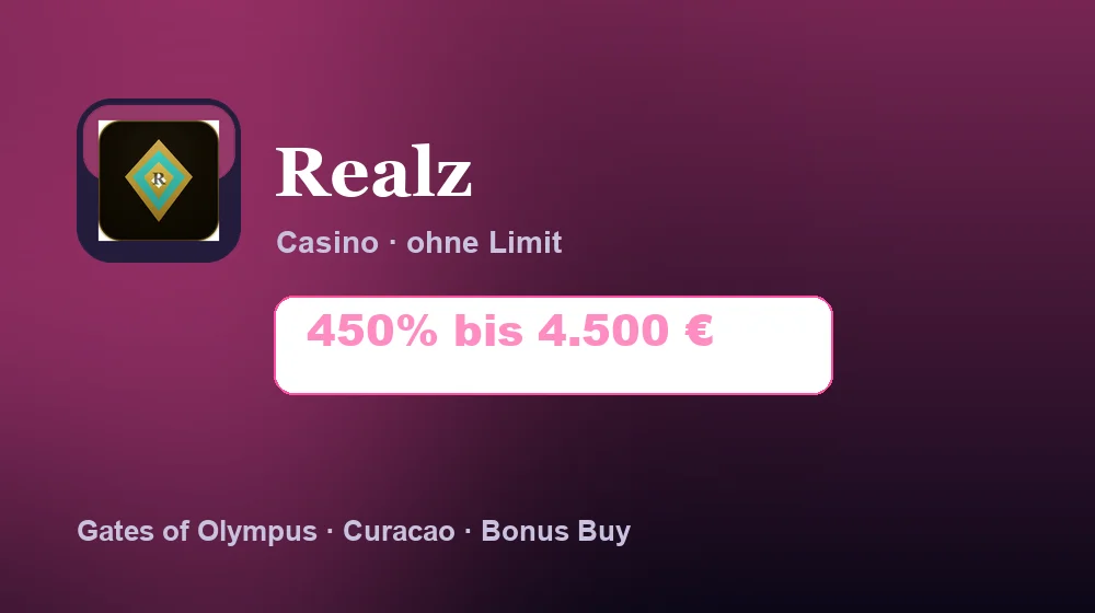 Screenshot von Realz Casino